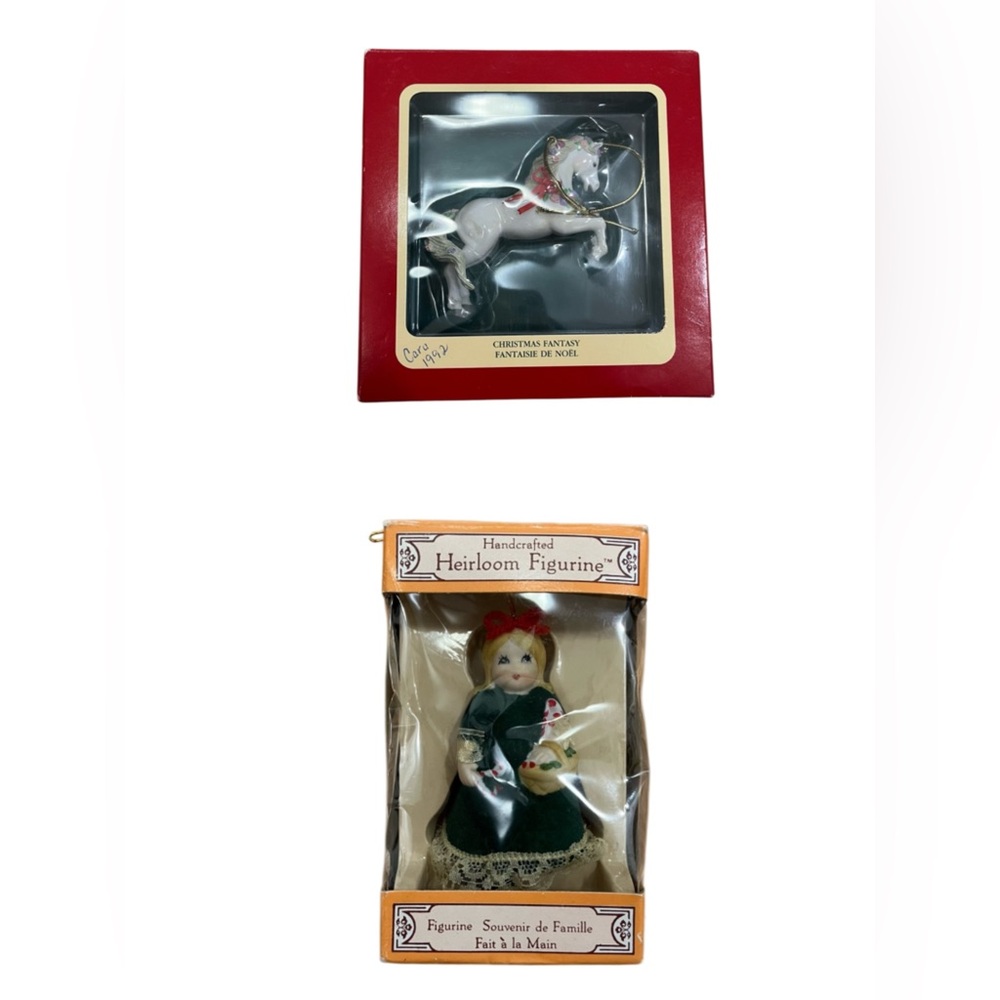 Vintage Hallmark and Jasco Christmas Ornaments